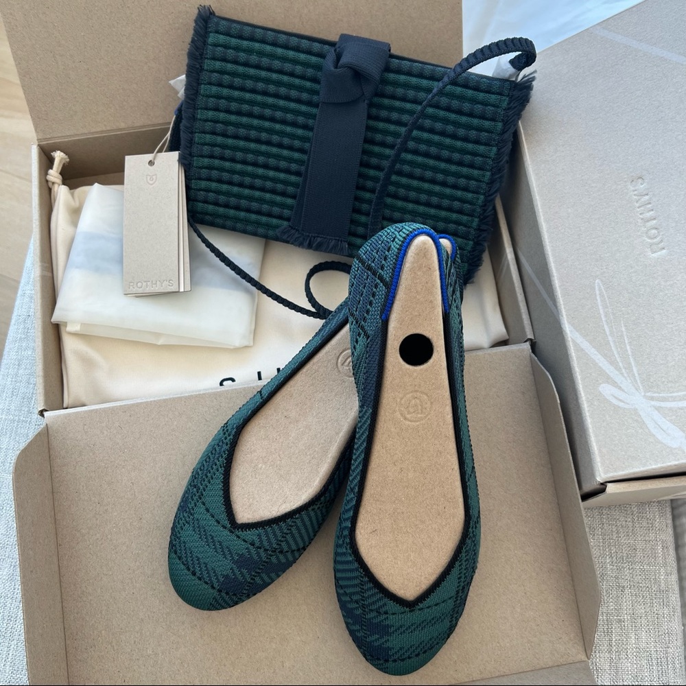 Rothy's Shoe + Tassel Clutch SET